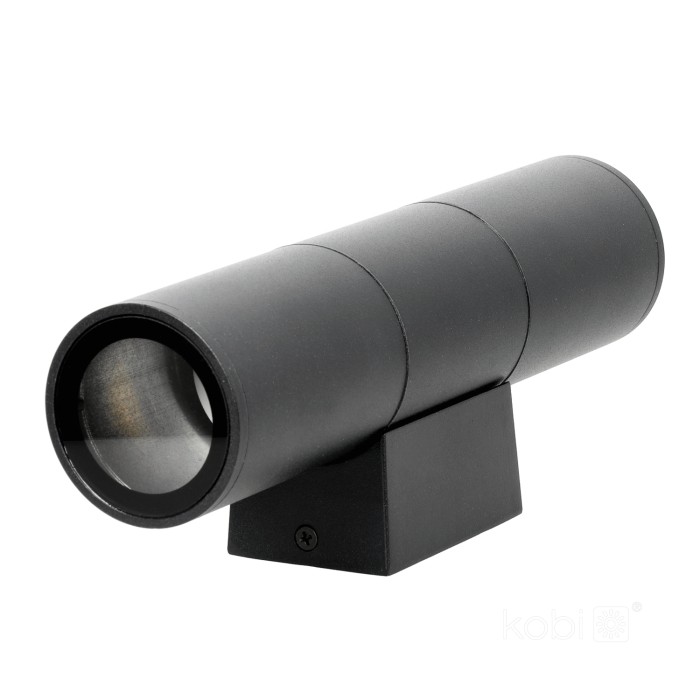Applique murale de jardin QUERK 3 2xGU10 IP54 noir LED2B