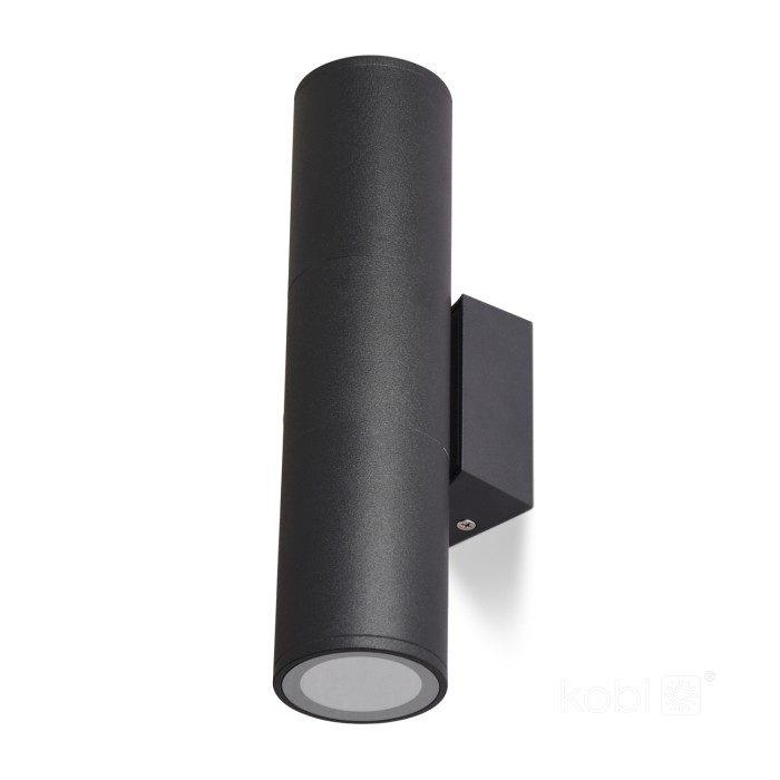 Applique murale de jardin QUERK 3 2xGU10 IP54 noir LED2B
