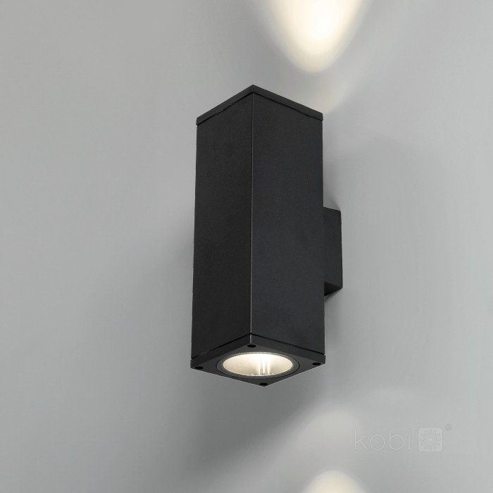 Applique murale de jardin QUERK 4 2xGU10 IP54 noir LED2B