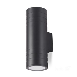 Applique murale de jardin QUERK 5 2xGU10 IP54 noire LED2B