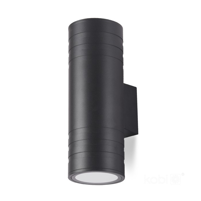 Applique murale de jardin QUERK 5 2xGU10 IP54 noire LED2B