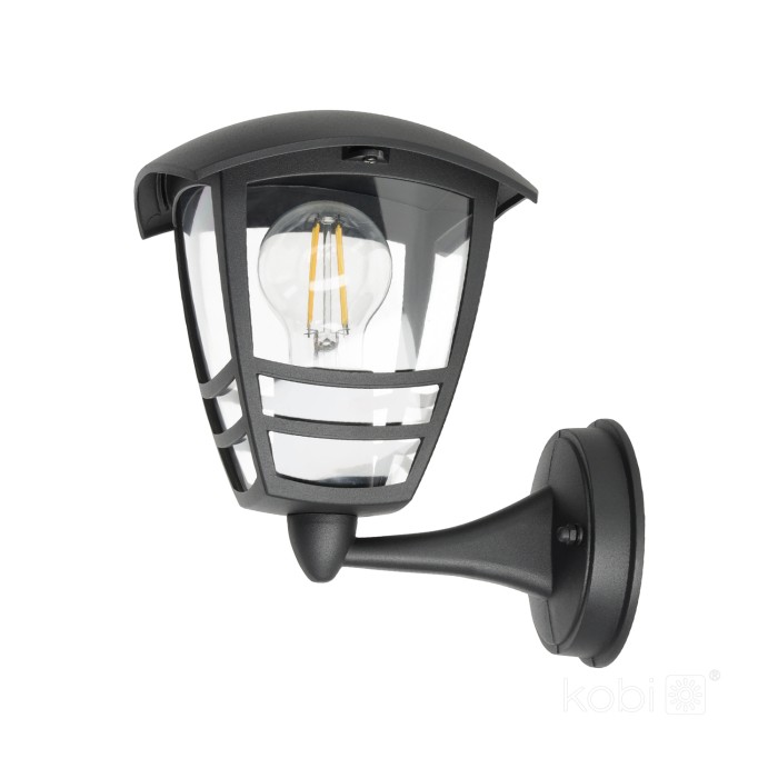Applique murale de jardin TEVIO KG 1xE27 IP54 noir LED2B