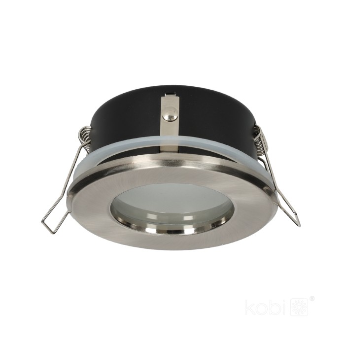 Bague de downlight OH34 IP44 chrome mat Kobi