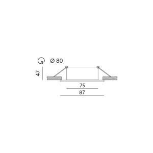 Bague de downlight SIENA or Kobi