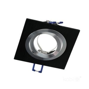 Bague de plafonnier encastré OH28 noire Kobi