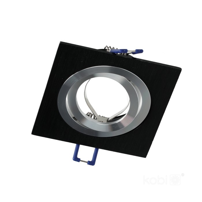 Bague de plafonnier encastré OH28 noire Kobi