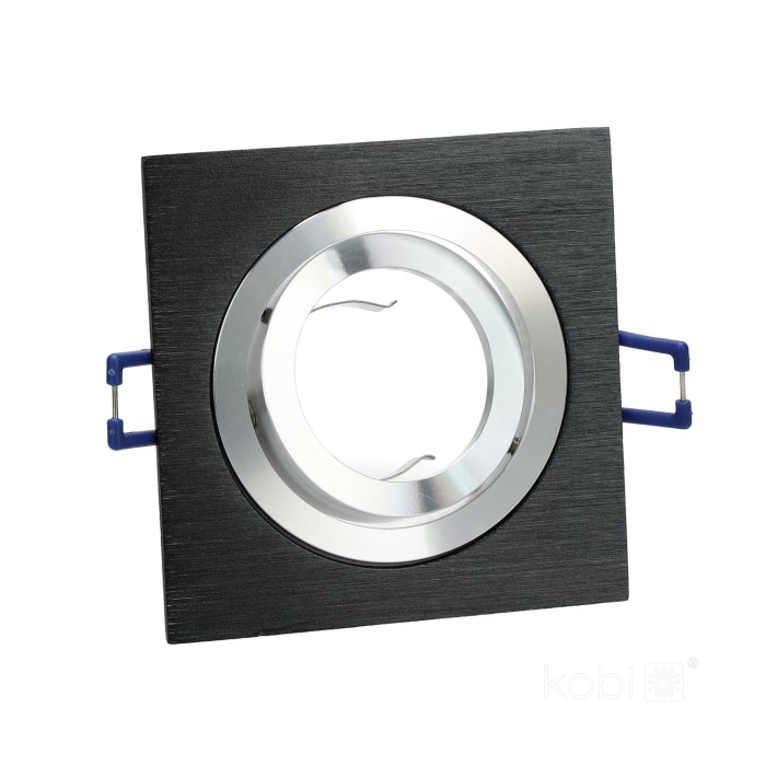 Bague de plafonnier encastré OH28 noire Kobi