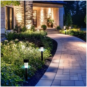 Balise de jardin solaire LED ZEN 6000K IP44 pack de 10 LED2B