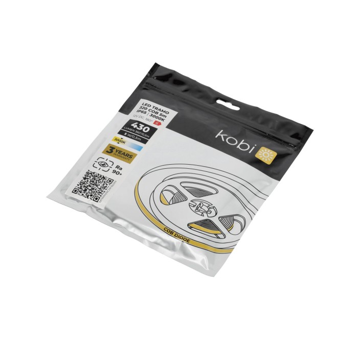 Bande LED TRAMO 320 COB 5m 3000K IP65 Kobi Premium