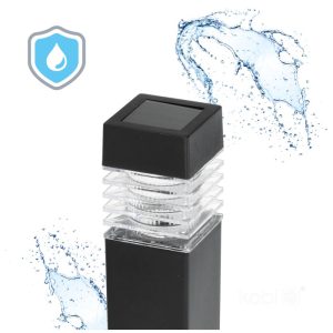 Borne de jardin solaire LED AURORA 6000K IP44 paquet de 4 LED2B
