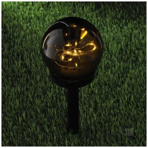 Borne de jardin solaire LED GLOBE 3000K IP44 lot de 5 LED2B