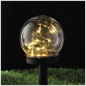 Bornes de jardin solaires LED GLEAM 3000K IP44 pack de 5 LED2B