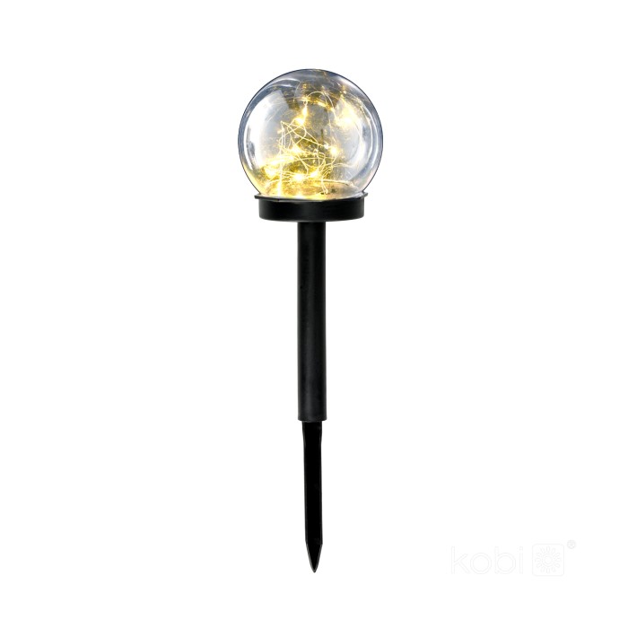 Bornes de jardin solaires LED GLEAM 3000K IP44 pack de 5 LED2B