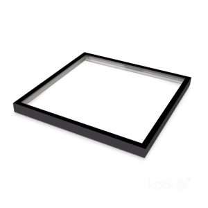 Cadre 63 mm pour panneau LED 60x60 clic noir Kobi