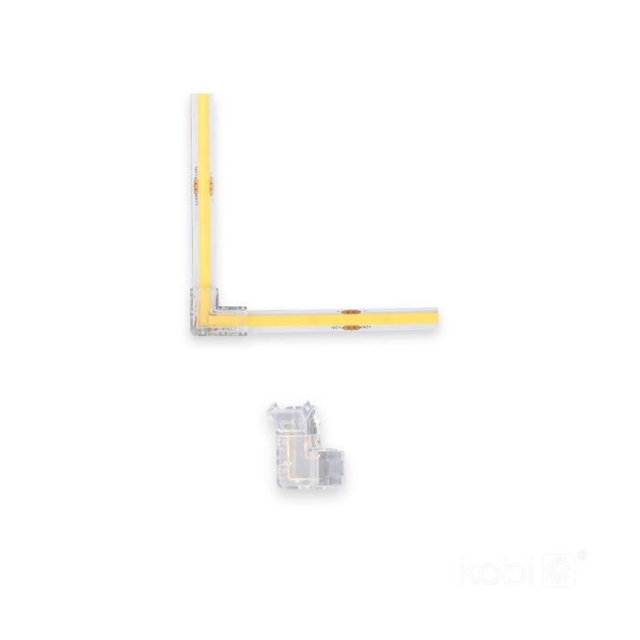 Connecteur en L pour bande LED COB 8 mm Kobi