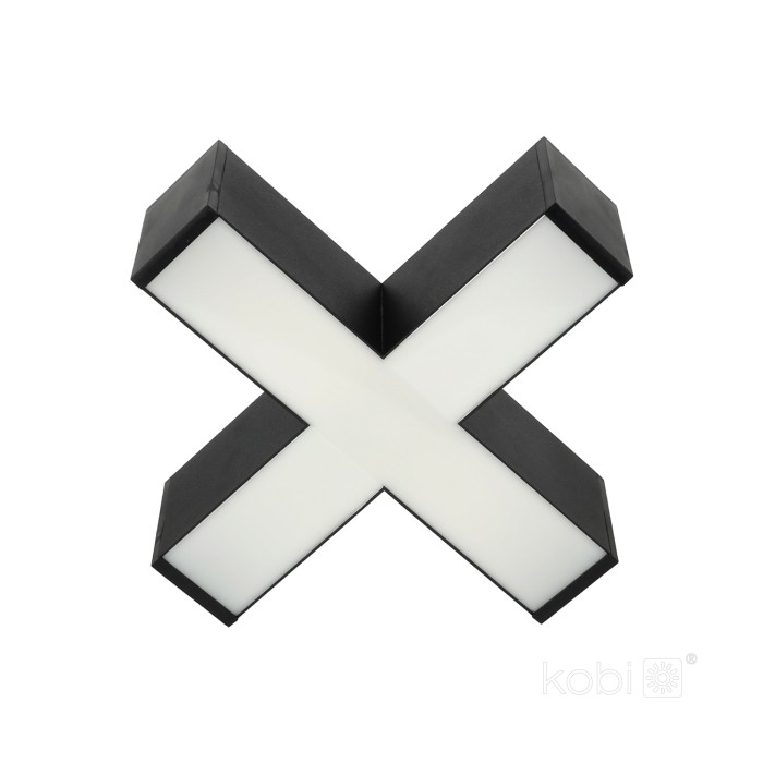 Connecteur en X pour LED KOLINE K2 noir Kobi Pro
