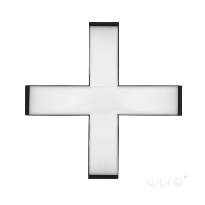 Connecteur en X pour LED KOLINE K2 noir Kobi Pro
