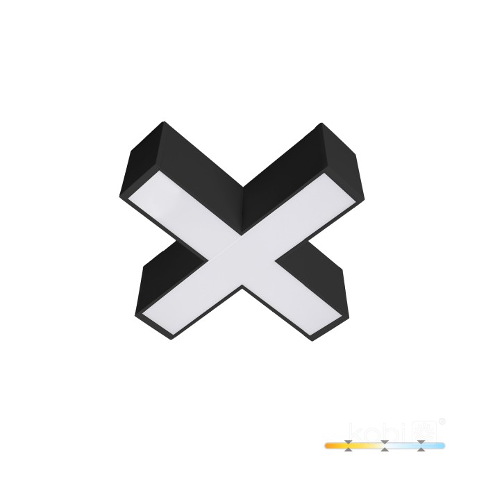Connecteur en X pour LED KOLINE K2 noir Kobi Pro