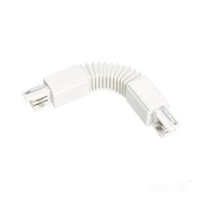 Connecteur externe pour rail à 3 circuits FLEX blanc Kobi