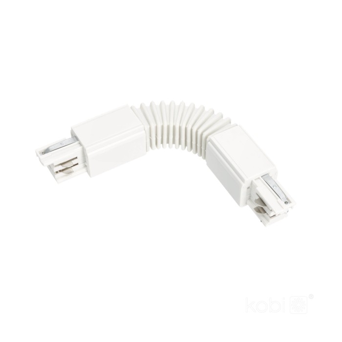 Connecteur externe pour rail à 3 circuits FLEX blanc Kobi