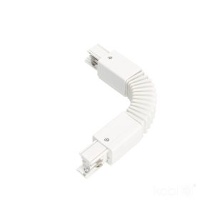 Connecteur externe pour rail à 3 circuits FLEX blanc Kobi