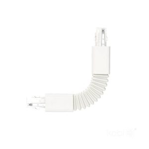 Connecteur externe pour rail à 3 circuits FLEX blanc Kobi