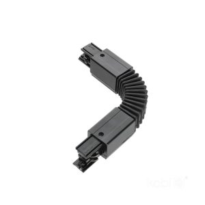 Connecteur externe pour rail à 3 circuits FLEX noir Kobi