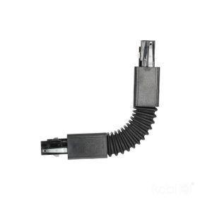 Connecteur externe pour rail à 3 circuits FLEX noir Kobi