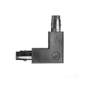 Connecteur externe pour rail à 3 circuits L GAUCHE noir Kobi