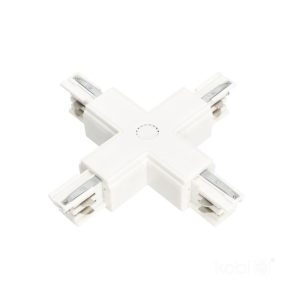 Connecteur externe pour rail à 3 circuits X blanc Kobi