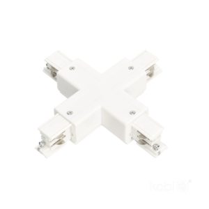 Connecteur externe pour rail à 3 circuits X blanc Kobi