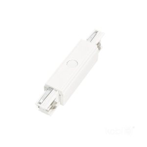 Connecteur externe pour rail triphasé I blanc Kobi