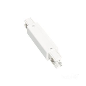 Connecteur externe pour rail triphasé I blanc Kobi