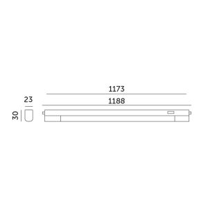 Éclairage de meuble LED WL 14W 3000K Kobi