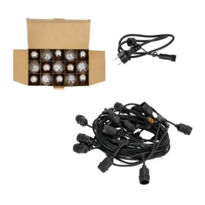 Guirlande BAJA LED SET 15x1W 15m E27 Design Kobi
