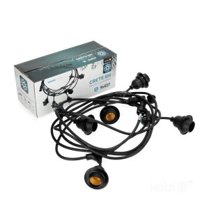 Guirlande CRÈTE 5xE27 5m Design Kobi