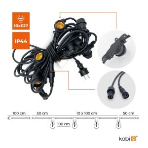 Guirlande MIMOSA 2 10m 10xE27 Kobi