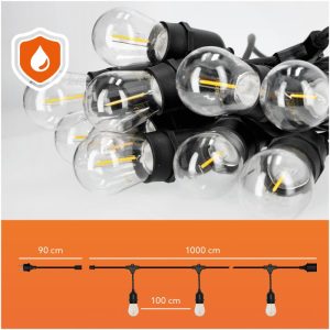 Guirlande MIMOSA LED ENSEMBLE 10m 10x1W E27 Kobi