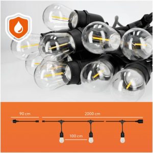 Guirlande MIMOSA LED ENSEMBLE 20m 20x1W E27 Kobi