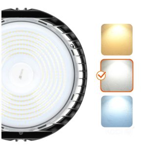 High Bay LED NINA 200W 4000K 110° Kobi Pro" se traduit en français par : "LED NINA High Bay 200W 4000K 110° Kobi Pro