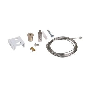 Kit de suspension pour rail à 3 circuits blanc Kobi