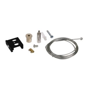 Kit de suspension pour rail à 3 circuits noir Kobi