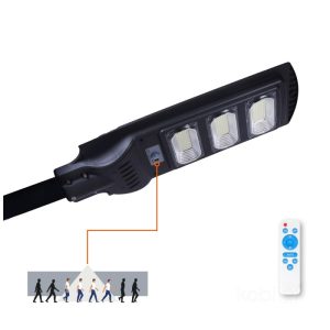 Lampadaire avec détecteur de mouvement LED solaire URBI 8W 6500K IP54 LED2B