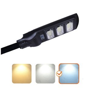 Lampadaire avec détecteur de mouvement LED solaire URBI 8W 6500K IP54 LED2B