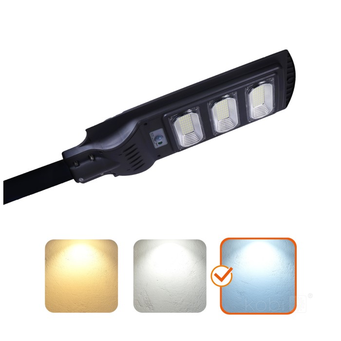 Lampadaire avec détecteur de mouvement LED solaire URBI 8W 6500K IP54 LED2B