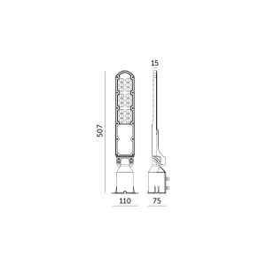 Lampadaire LED CYOTO 50W 4000K LX Kobi Premium