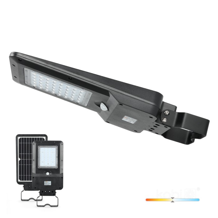 Lampadaire solaire avec détecteur de mouvement LED STREET 15W 4000K IP65 Kobi