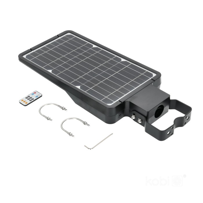 Lampadaire solaire avec détecteur de mouvement LED STREET 40W 4000K IP65 Kobi Premium