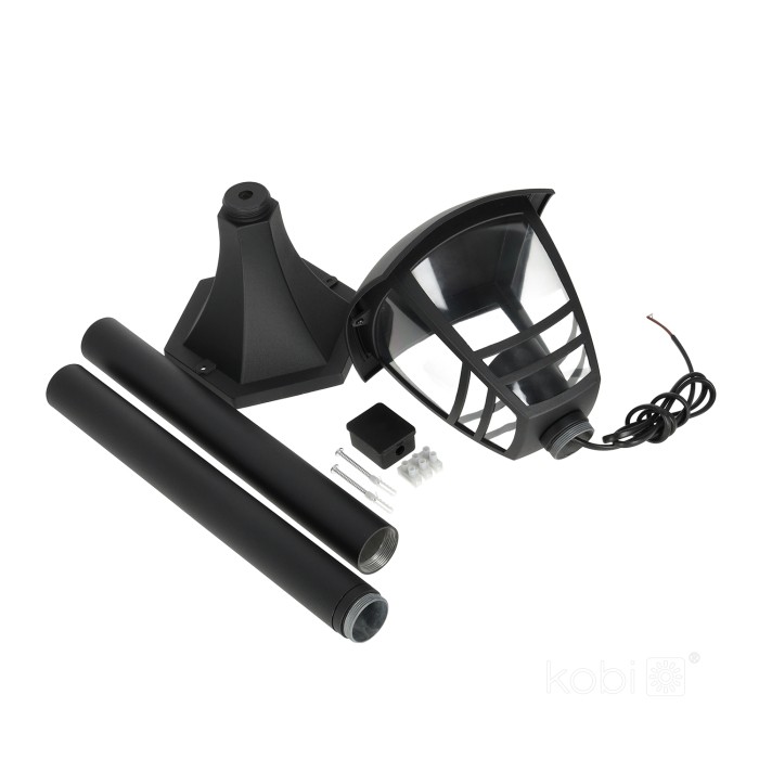 Lampadaire TEVIO S 1xE27 IP54 noir LED2B