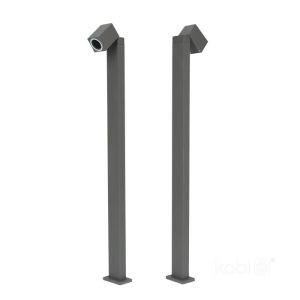 Lampe borne QUAZAR 15S 1xGU10 IP44 grise Kobi